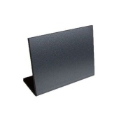 Ценник из ПВХ 3мм, меловой L-образный 80х60 мм, Черный