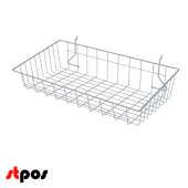 Полка-корзина для экономпанели малая 80x600x280мм, RAL9016 Белый