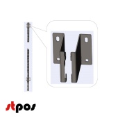 Крепление стойки 70х30 к стене (левое + правое) (25 серия)