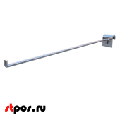 Крючок на штангу R 294 30х15мм (овал), 300мм, d6, хром