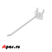 Крючок на экономпанель HOOK-EP, одинарный, 150мм, макс.нагрузка 0,8кг, Белый