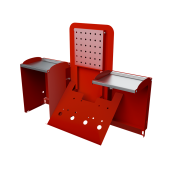Модуль Кассира 2Т, (550х410х210мм, металл), RAL 3020, Красный