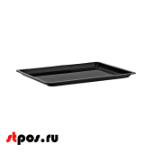 Поднос прямоугольный 530х325х22 мм (GN 1/1 h22), поликарбонат, Черный