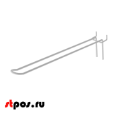 Крючок для экономпанели двойной 275мм, d4, RAL9016 Белый