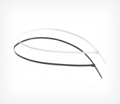 Затягивающийся нейлоновый хомут LS-FLEX (100 шт.) 100 мм, Черный