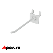 Крючок на экономпанель HOOK-EP, одинарный, 100мм, макс.нагрузка 1,5кг, Белый