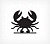 Меловой ценник-фигура "КРАБ" для нанесения меловым маркером, BB CRAB, А4, толщина ПВХ 3мм, черная