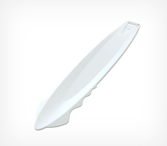 01_Большой пластиковый держатель-лопатка в лед DELI-STICK-ICE, Белый