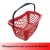 03_Корзинка покупательская Wanzl GT26eco 26л, красная (RAL3000) с чёрной ручкой (rAL9005)