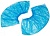 Бахилы полиэтиленовые гладкие "ПРОЧНЫЕ", 14 мкм, цвет голубой (50 шт. в упак.)