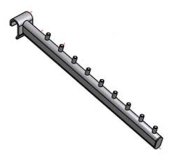 Кронштейн наклонный 9 зацепов (заглушка - пластик)   L-350мм.png