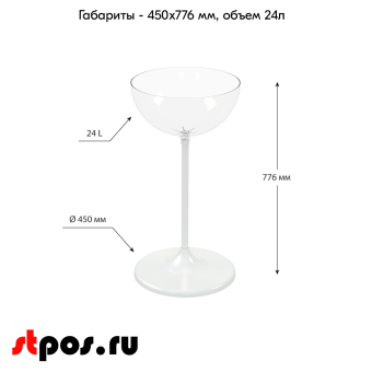 04_Дисплей UNIBOWL 24 л, Белый