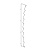 Полкодержатель стеллажа буклетного верхний (h 1125 мм) (25 серия), Глянец, RAL9016 Белый