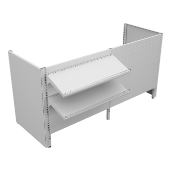 sk_Кассовый модуль 1450х600х1200 мм, Нордика, Глянец RAL9016, Белый
