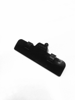 01_Зажим широкий для шарнирного ценникодержателя CARDCLAMP-VL, 80 мм, Черный