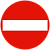 Наклейка "Кирпич", знак стоп, d150мм