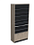 Шкаф-накопитель сигаретный ЛДСП на 8 секций с выдвижными полками и с тумбой 1000х400 h=2150 мм