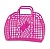 Покупательская сетчатая сумка-корзина Fama 15 литров, Розовая