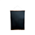 Табличка черная меловая подвесная гибкая 700х500мм, с деревянными рейками, темное дерево