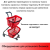 13_Корзинка покупательская GT26 26л, RAL3000 Красный, ручка RAL9005 Черный