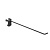 Крючок на овальную трубу 30х15мм (усиленный зацеп) L-300мм, Шагрень, Черный