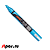 Маркер меловой Uni Chalk PWE-5M 1,8-2,5 мм овальный, Синий металлик